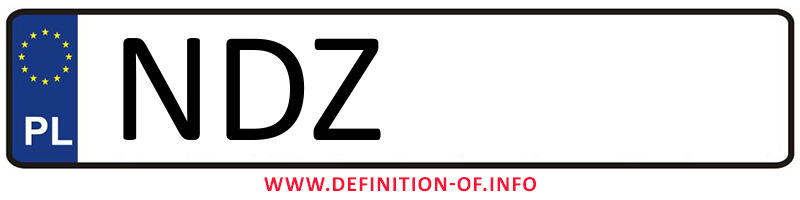 Car plate NDZ, city Działdowo