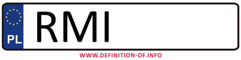Car plate RMI, city Mielec