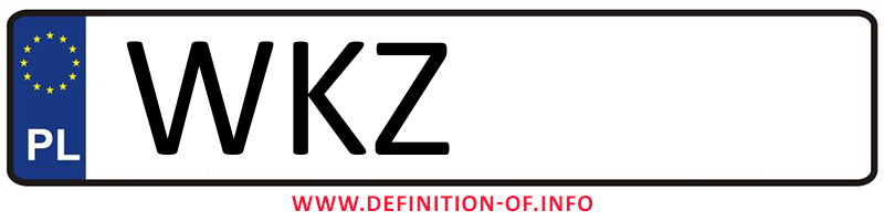 Car plate WKZ, city Kozienice